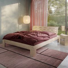 Cama de madera Layers con cabecero