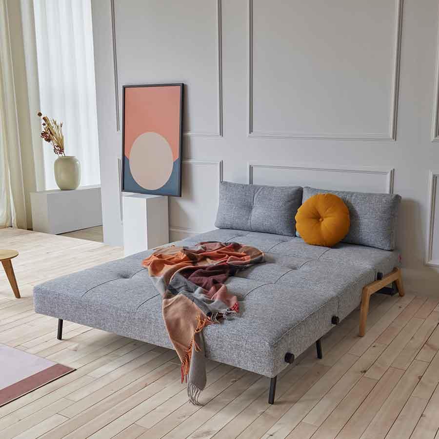 CUBIC, un sillón futón convertible en puf o cama cómoda y